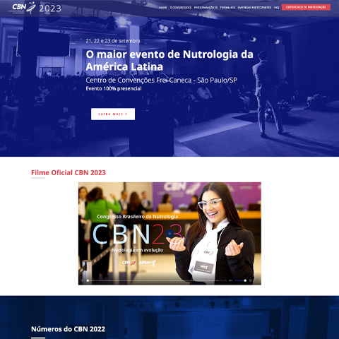Site CBN 2024 desenvolvido pela Carbon Web