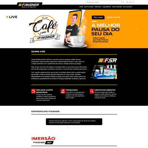 Site Finisher desenvolvido pela Carbon Web